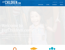 Tablet Screenshot of forchildren.com
